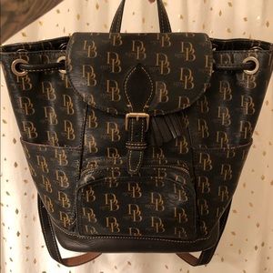 Dooney & Bourke 1975 Initial Logo Backpack Purse